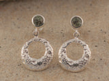 Preseli Bluestone Stonehenge Moon stud Earrings