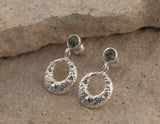 Preseli Bluestone Stonehenge Moon stud Earrings