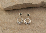 Preseli Bluestone Stonehenge Moon stud Earrings