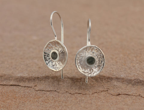 Preseli Bluestone Stonehenge Full Moon Drop Earrings