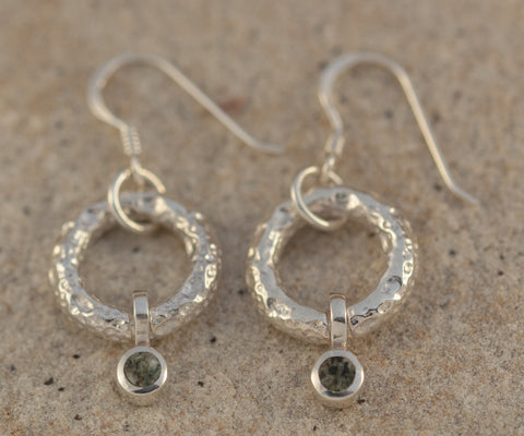 Preseli Bluestone Moon Circles drop Earrings