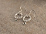 Preseli Bluestone Moon Circles drop Earrings