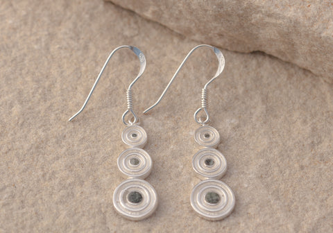 Preseli Bluestone Stonehenge Circle Drop Earrings