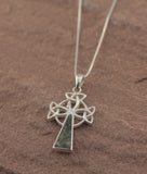 Preseli Bluestone Three Trist Celtic Cross Pendant