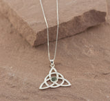 Preseli Bluestone Triquetra Celtic Pendant