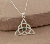 Preseli Bluestone Triquetra Celtic Pendant