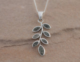 Preseli Bluestone Rowan leaf Pendant