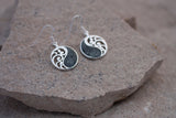 Beautifully handcrafted Preseli bluestone earrings - the same stone found at Stonehenge