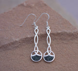 Preseli Bluestone Celtic rope earrings