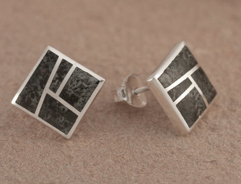 Preseli Bluestone Stonehenge Square Stud Earrings