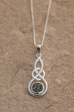 Preseli Bluestone Celtic round knot pendant