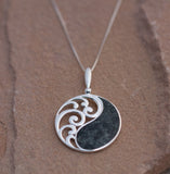 Preseli bluestone balance pendant set in sterling silver