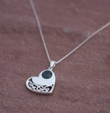 Preseli Bluestone Celtic heart knot pendant