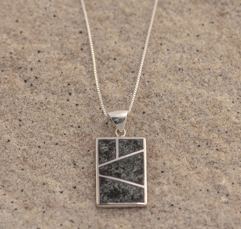 Preseli Bluestone Pillar Angle Pendant