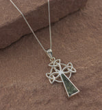 Preseli Bluestone Three Trist Celtic Cross Pendant