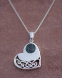 Preseli Bluestone Celtic heart knot pendant